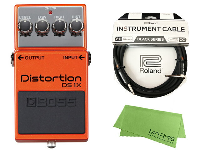 【即納可能】BOSS Distortion DS-1X Roland ケーブル クロス セット（新品）【送料無料】【区分A】