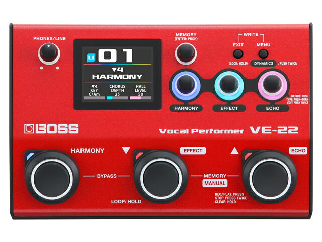 【即納可能】BOSS VE-22 Vocal Performer ボーカルエフェクター（新品）【送料無料】【区分B】