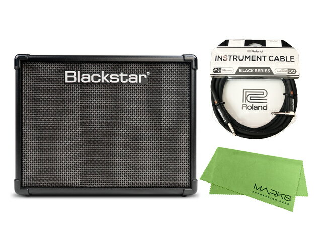 【即納可能】Blackstar ID:CORE40 V4 Roland ケーブル マークスミュージック オリジナルクロス セット コンボアンプ（新品）【送料無料】【区分E】