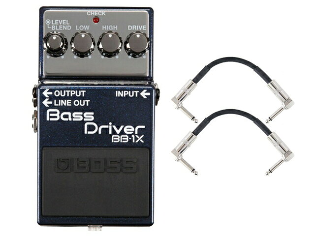 BOSS ボス Bass Driver BB-1X + モリダイラパッチケーブル2本 セット　コンパクトエフェクター