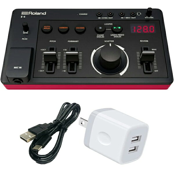 【先着限定最大5,000円OFFクーポン9/18〜】Roland ローランド AIRA Compact E-4 + 汎用ACアダプター セット　ボイストランスフォーマー エフェクター