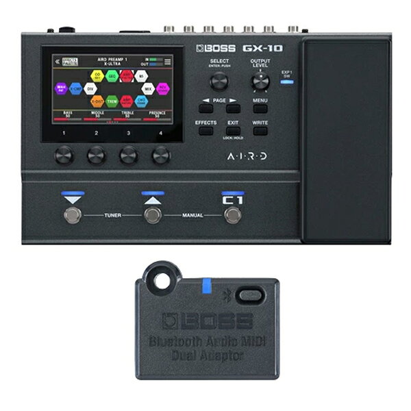 BOSS ボス Guitar Effects Processor GX-10 + BT-DUAL セット マルチエフェクター