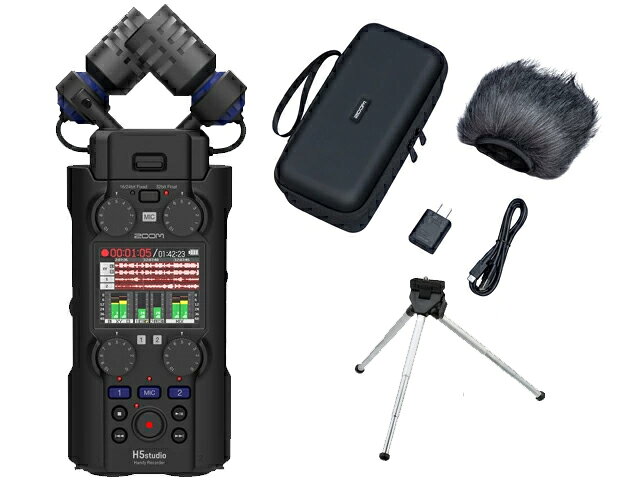 ZOOM ズーム H5studio + APH-5s + ミニ三脚 セット ハンディレコーダー