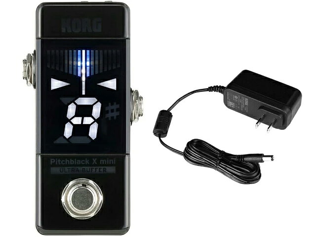 KORG コルグ Pitchblack X mini [PB-X-mini] + 純正ACアダプター KA181 セット ペダルチューナー