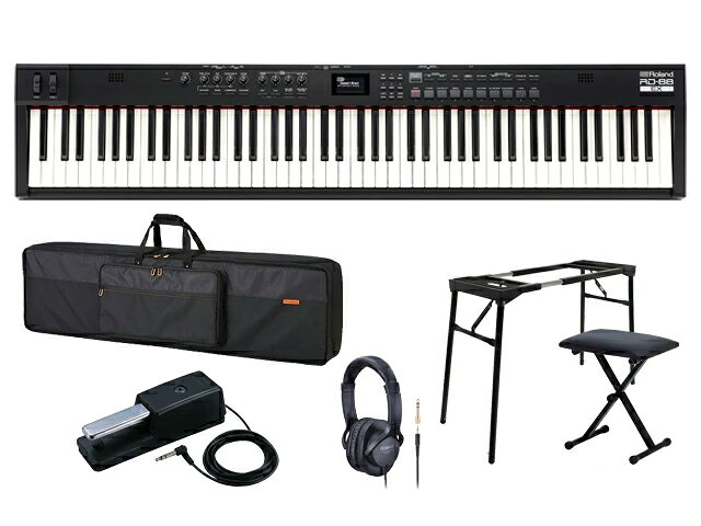 Roland ローランド RD-88EX ケース+スタンド+チェア+ダンパーペダル セット ステージピアノ