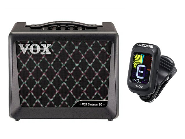 VOX ヴォックス CLUBMAN 60(V-CM-60) + BOSS TU-02 セット　ギターアンプ