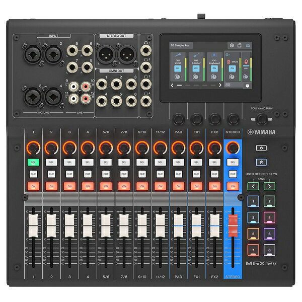 YAMAHA MGX12V B ブラック　コンパクトデジタルミキシングコンソール...