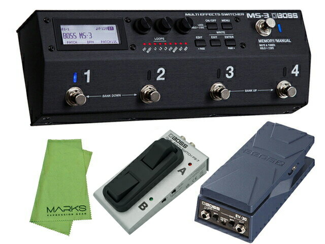 BOSS ボス MS-3 + EV-30 + FS-7 セット　マルチエフェクター