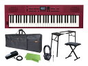 Roland GOKEYS3-RD + CB-B61+スタンド+チェア+ダンパーペダル セット ダークレッド シンセサイザー
