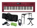 Roland GOKEYS3-RD + KBB61+スタンド+チェア+ダンパーペダル セット ダークレッド シンセサイザー