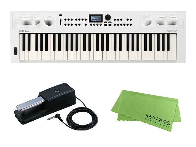 Roland GOKEYS5-WH + ����ѡ��ڥ��� DP-10���å� �ۥ磻�� ���󥻥�������