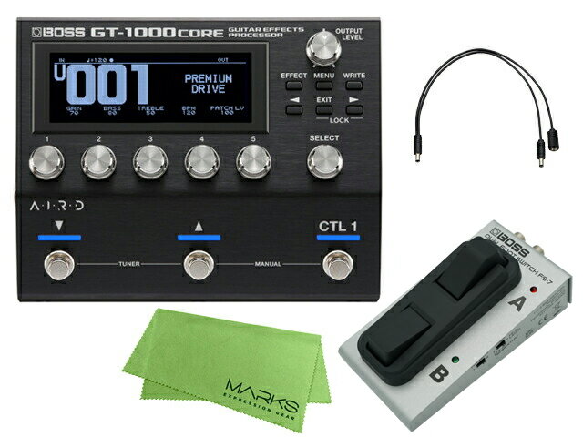 BOSS ボス GT-1000CORE + FS-7 セット　マルチエフェクター／オーディオインターフェース