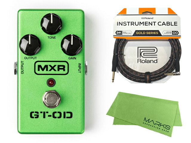 Rakuten - 国内正規品 / MXR エムエックスアール M193 GT-OD OVERDRIVE + Rolandケーブル + マークスクロスセット オーバードライブ エフェクター