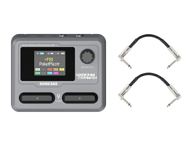 Pocket Master（ポケットマスター）は、コンパクトなマルチエフェクターで、強力な回路設計と高品質なデジタルエフェクトを備えています。 100種類以上の多彩なエフェクトを搭載しており、エレキギター、アコースティックギター、ベース、さらにはキーボードなど、さまざまな楽器に対応します。あなたの演奏をより魅力的なサウンドにします。 特徴 ・高品質なトーンを生み出す優れたホワイトボックス・デジタルモデリング技術 ・24ビット / 44.1kHzの信号処理 ・100種類以上の高品質エフェクト ・エフェクトチェーンの編集が可能 ・伝説的なギター / ベース / アコースティックアンプ20種類を搭載 ・5つのユーザーIRを保存可能 ・ステレオオーディオストリーミング対応のUSBオーディオインターフェース機能 ・100種類のプリセット（工場出荷50種類、ユーザープリセット50種類） ・99種類の高品質ドラムパターン ・内蔵クロマチックチューナー ・直感的に操作できるWindows / Mac / iOS / Android用エディター ・1/4インチ ステレオ出力 / ヘッドフォン出力 仕様 ・ A/D/Aコンバーター: 24ビット ・サンプリングレート: 44.1 kHz ・ダイナミック・レンジ: 103dB ・モジュール: 9（同時使用可能） ・アナログ入力端子 　　ギター入力: 1/4" アンバランス（TS） 　　入力インピーダンス: 1MΩ ・アナログ出力端子 　　ヘッドフォン出力: 1/4" ステレオ（TRS） 　　ヘッドフォン出力インピーダンス: 100Ω ・デジタル接続 　　USBポート: USB 2.0 Type-C ・USB録音仕様 　　サンプルレート: 44.1 kHz 　　ビット深度: 16ビット ・電源仕様: USB Type-C、DC 5V ・内蔵リチウムバッテリー: 1000mAh ・寸法: 103.5mm（幅）× 85mm（奥行）× 28.5mm（高さ） ・重量: 194g ・TELEC 認証: R220-JP9222 【Keywords】 SONICAKE ソニケーキ PocketMaster ポケットマスター エフェクター コンパクト 小型 軽量 持ち運び BK ブラック WH ホワイト GYグレー PK ピンク PP パープル TBK クリアブラック TWH クリアホワイト TGN クリアグリーン 透明 豊富なカラーバリエーション エレキギター アコースティックギター ベース キーボード ホワイトボックスデジタルモデリング技術 クロマチックチューナー内蔵 USBオーディオインターフェース機能