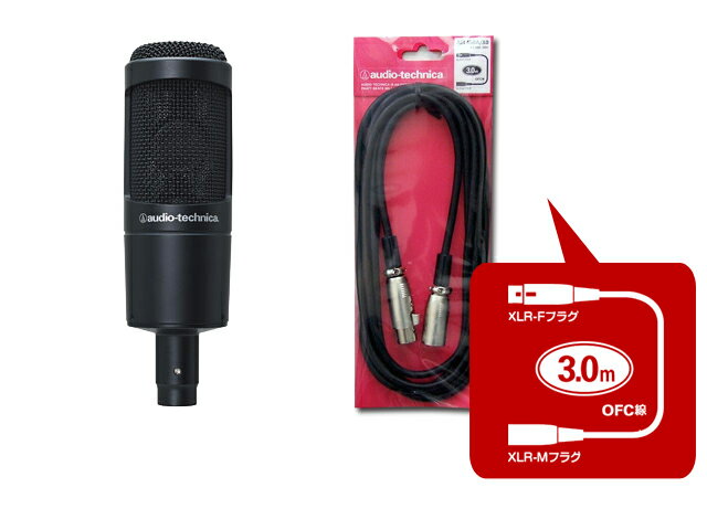 500円OFFクーポン／audio-technica AT2035 + マイクケーブル ATL458A/3.0 セット（新品）【送料無料】【区分B】