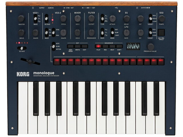 【即納可能】KORG monologue Dark Blue [monologue-BL]（新品）【送料無料】【区分C】