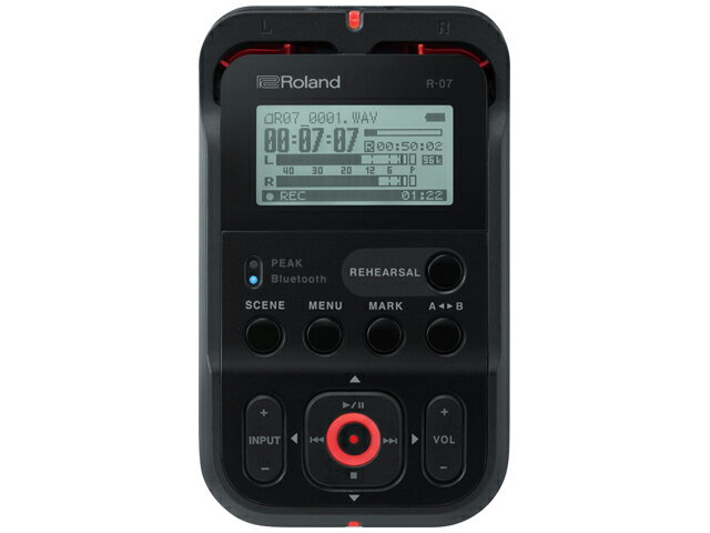 Roland R-07 ブラック ［R-07BK］　オーディオレコーダー【配送区分A】