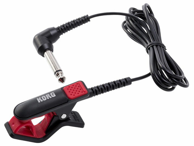 こちらの対応チューナーは生産完了した「TM-60」です。現行のTM-70Fではございませんのでご確認の上ご購入ください。 より精度の高いチューニングが可能。 楽器の音を直接拾う、クリップ・タイプのチューナー用マイク、CM-300。 CM-300は、楽器にマイク部を装着することでその振動を直接チューナーへ送る、ピエゾ素子使用のクリップ・タイプ・コンタクト・マイクロフォン。大人数での練習時など、周りの音に影響されやすい環境でも自身の音をより確実に感知し、精度の高いチューニングができるアイテムです。 ケーブル接合部の形状変更により、従来モデルより耐久性が増し、音の伝達性能はさらに向上しました。 ● さらに耐久性が増した、断線しにくいケーブル。 ● 様々な楽器に安定して取り付けが可能なクリップ部。 ● シンプルで飽きのこない3種のボディ・カラー。 さらに耐久性が増した、断線しにくいケーブル。 音の伝達効率に優れたケーブルは、線材の被膜をより柔らかく改良。しなやかに曲がるようになりました。また、クリップ部とケーブルとの接合部のスリット形状を見直し、線材への負担が軽減され、より断線しにくくなりました。 様々な楽器に安定して取り付けが可能なクリップ部。 クリップの開く最大幅は30mm。内側のラバー部には、あらゆる楽器に取り付けることを想定した形状を採用しています。管楽器のベルやバイオリンのこま、ギターやウクレレのヘッドなど、様々な楽器に安定して取り付けることができます。 シンプルで飽きのこない3種のボディ・カラー。 ブラック／ホワイト・ブラック／ブラック・レッドの3種をラインナップ。チューナー本体の色に合わせてお気に入りのカラーをお選びいただけます。 Specifications 接続端子 6.3mm モノラル・フォーン・プラグ クリップ最大幅 30mm ケーブル 1.5m 質量 35g カラー・バリエーション CM-300-BK（ブラック） CM-300-WHBK（ホワイト・ブラック） CM-300-BKRD（ブラック・レッド） 【Keywords】 KORG CONTACT MICROPHONE CM-300 CM300 CM-300-BK CM-300-WHBK CM-300-BKRD CM-200 CM200 CM-200-BK CM-200-WHBK CM-200-BKRD コルグ コンタクトマイク チューナー用マイク ブラック ホワイトブラック ブラックレッド TM-60 TM-50