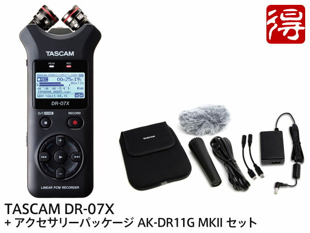  [\ TASCAM DR-07X + ANZT[pbN AK-DR11G MKII Zbg Vi    