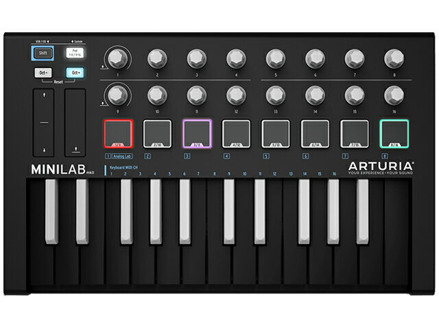 Arturia MiniLab MKII INVERTED（アウトレット品）【送料無料】【国内正規流通品】【区分C】