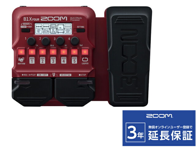 【即納可能】ZOOM B1X FOUR（新品）【送料無料】【区分A】