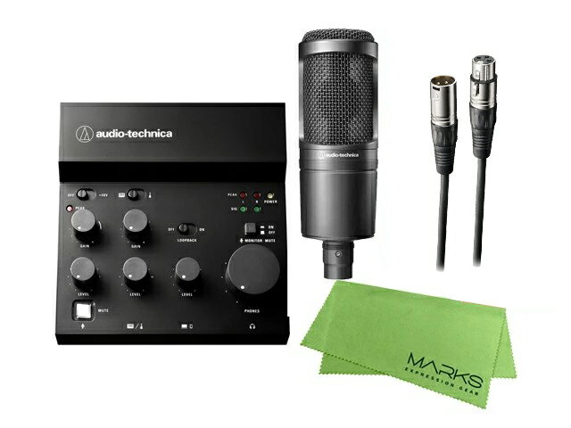 audio-technica AT2020 + AT-UMX3 + XLR-XLR ケーブル セット USBオーディオミキサー