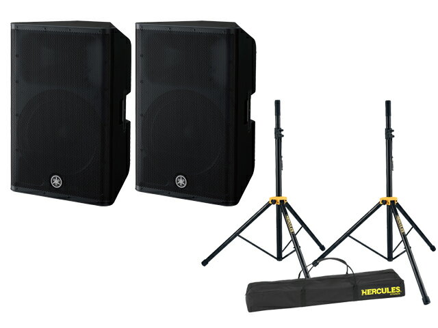 乐天商城 - YAMAHA DXR15 mkII ペア 2本 HERCULES スピーカースタンド セット パワードスピーカー