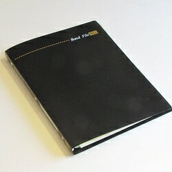 バンドファイル バインダータイプ 60ページ(30シート付) 黒 (送料込)
