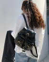 リュック 可愛い PUレザー 革バッグ レディース 韓国系 リュックサック おしゃれ 大容量 縦型 A4 通勤 通学 スクール バックパック 黒 ブラック 茶色...