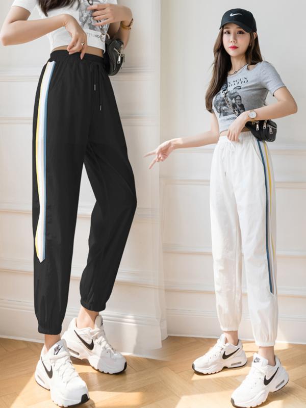 ジョガーパンツ9分丈レディースジャ...