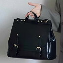 スクールバッグ 大人可愛い 3way リュック ショルダー ハンドバッグ 個性的 黒 茶色 かっこいい 合皮 レザーバッグ 大容量 A4 大学生 高校生 通学 ...