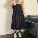 ロングスカート プリーツスカート スカート ボトムス レディース 春 秋 冬 10代 20代 30代 Aライン フレア プリーツ 切り替え スカート ギャザー ...