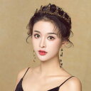 ウェディング ヘッドドレス アクセサリー ティアラ 王冠 クラウン カラーストーン ブラック 黒 4種類 かっこいい クール 結婚式 二次会 花嫁 ブライダル ...