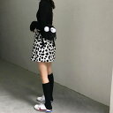 ミニスカート レディース 牛柄 ウシ かわいい スカート ボトムス ミニ ハイウエスト レトロ カジュアル 個性的 干支 シンプル 台形 フリース 大人かわいい...