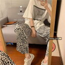 パンツ レディース ワイドパンツ ルーズ ヒョウ柄 白 レオパード ボトムス ズボン カジュアル ハイウエスト モノトーン 総ゴム ゆったり リラックス 部屋着...