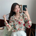 ブラウス トップス レディース シャツ 大きいサイズ 花柄 シフォンシャツ 襟付き ルーズフィット 華やか XL 2XL 3XL 4XL 5XL アプリコット ベージュ 大人かわいい おしゃれ 個性的 華やか 大人カジュアル コーデ 長袖 デート 通学 学生 通勤 OL 主役級 レトロ 10代 20代 春