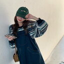 セットアップ レディース スカート トップス ツーピース カジュアル デニム コーデ ラフ かわいい 体系カバー 上下セット ファッション 公園デビュー デニムワンピ お出かけ スカート 学生 通学 オールシーズン 楽ちん ゆったり 韓国系 ストライプ