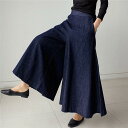 ワイドパンツ デニム デニムパンツ ガウチョパンツ レディース きれいめ おしゃれ デニム レディース ジーパン パンツ ボトムス スボン 春 夏 秋 10代 ...