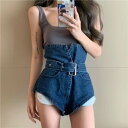 デニム ショートパンツ Gパン ジーパン デニムパンツ レディース 個性的 ハイカット ハイウエスト ボトムス ベルト セクシー 他にない 春 夏 秋 冬 大人 おしゃれ 可愛い デニムパンツ 折り返し 面白い ブルーデニム かっこいい 大人女子 カジュアル お洒落 ストリート 大人
