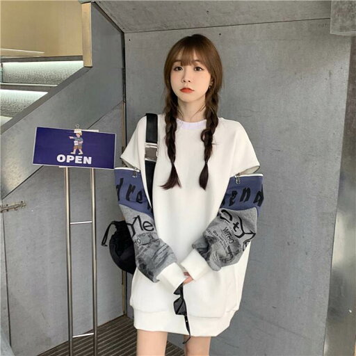 3色 トレーナー プルオーバー ファンキー 長袖 ポップ 個性的 トップス ジッパー バイカラー 切り替え スポーティ アクティブ カッコイイ 白 黒 グレー 無地 ミニワンピ フードなし スウェット ロング丈 長め ゆったり 大きめ こなれ感 ルーズ 可愛い カジュアル ボーイッシ 3色 トレーナー プルオーバー ファンキー 長袖 ポップ 個性的 トップス ジッパー バイカラー 切り替え スポーティ アクティブ カッコイイ 白 黒 グレー 無地 ミニワンピ フードなし スウェット ロング丈 長め ゆったり 大きめ こなれ感 ルーズ 可愛い カジュアル ボーイッシ