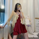 2色 水着 長袖 ワンピース 日焼け止め 透け感 セクシー スカート ミニ ショート丈 フリル 可愛い 体形カバー ツーピース 2点セット 大人 イイ女 スタイ...