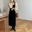 ロングワンピース ドレス ドッキングワンピース スクエアカラー ジョーゼット生地 透け感 長袖 かわいい 大人可愛い きれいめ 大人 おしゃれ お洒落 こなれ感...