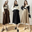 3色 ロングスカート コーデュロイスカート フレア Aライン ハイウエスト レトロ かわいい 大人可愛い カジュアル おしゃれ お洒落 かっこいい こなれ感 エレガント セクシー 主役級 存在感 ボトムス レディース 女性 女の子 無地 秋 冬 10代 20代 30代 学生 通学 デート