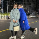 6色 ダウンコート ロング レディース もこもこ アウター フード付き スタンドカラー 大人可愛い カジュアル 茶色 ホワイト 白 ワインレッド 赤 ブラック 黒 ロング丈 モコモコ 上着 ロングダウン ポケット ボタン ジッパー ジップ カジュアル シンプル 大人カジュアル