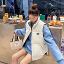 5色 ダウン ベスト もこもこアウター 中綿コート レディース ミドル丈 千鳥格子 裏地 ブラック グリーン ブルー ホワイト コーヒー もこもこ 袖なし 可愛い 大人可愛い かっこいい おしゃれ カジュアル 暖かい 防寒 こなれ感 M L XL 2XL インスタ映え 秋 冬 10代 20代 30代