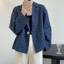 ジャケット ドロップショルダー ネイビー アウター 上着 防寒 暖かい 大きめ ゆったり ボーイッシュ メンズライク シンプル カジュアル 大人可愛い おしゃれ お洒落 流行 休日 デート OL 通勤 体型カバー ショッピング 街中デート 綺麗め フォーマル ビジネス 仕事 20代 30代