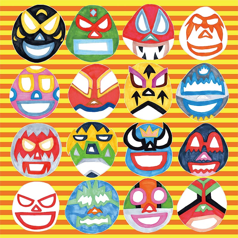 風呂敷 【メール便送料無料】　超撥水風呂敷　ながれ　『マスクメン』designed by 中澤 正美-　 大判（96×96cm乱）【日本製 御祝 内祝 ギフト 贈り物 アウトドア 撥水 防災】