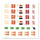 【注染はんかち】気音間 お寿司(おすし) 小さいサイズ