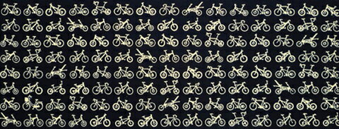 [戸田屋商店]手ぬぐい　自転車（黒）手ぬぐい(手拭い)・風呂敷(ふろしき)・扇子専門店