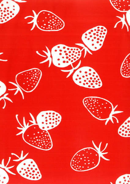 [戸田屋商店]手ぬぐい 苺-いちご-（赤）手ぬぐい(手拭い)・風呂敷(ふろしき)・扇子専門店